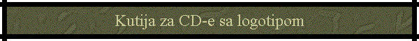 Kutija za CD-e sa logotipom